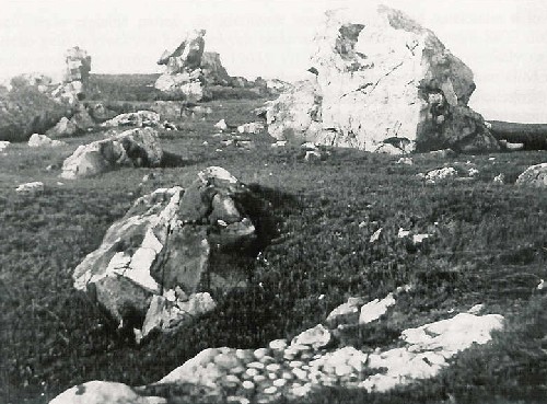 Kemencov balvany zde tvoily bizarn  "kamenn stda" a do doby jejich likvidace v 50. ltetech 20. stolet. Foto M. Vn.