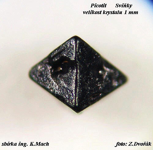 takovto ndhern osmistny podobn diamantu - carbonadu lze narovat v elluviu komnov brekcie Svinky